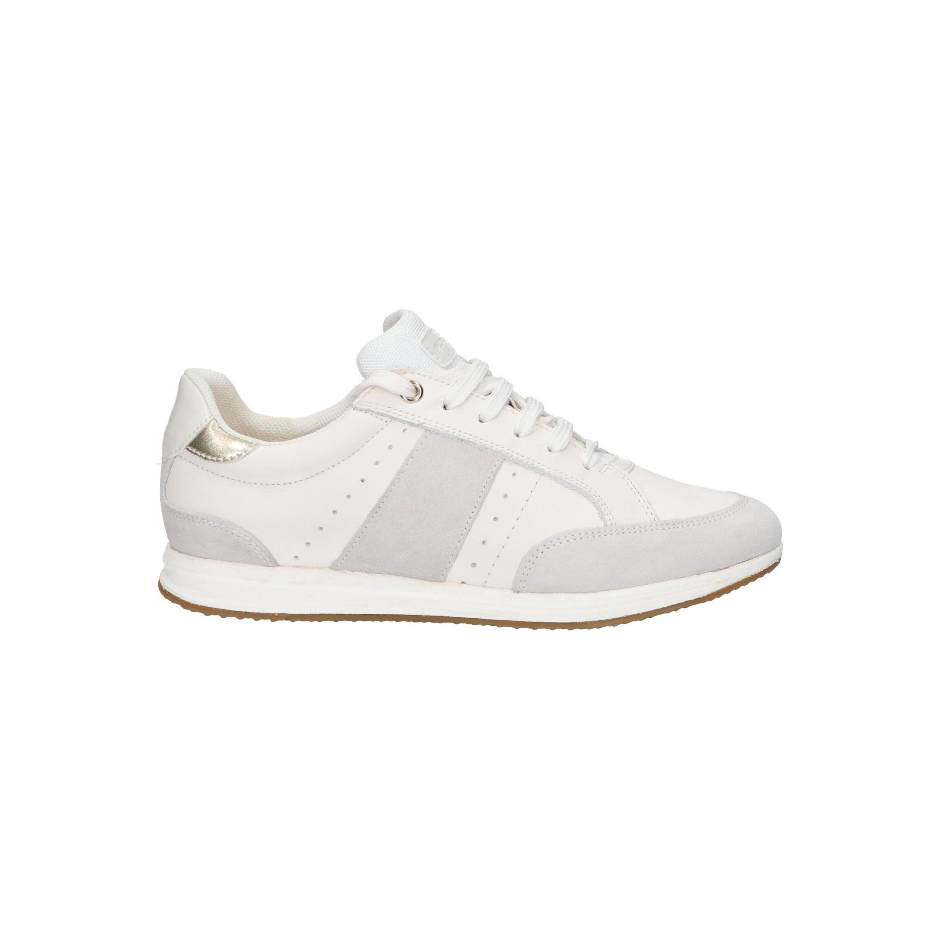 Zapatillas casual para mujer Geox en color blanco