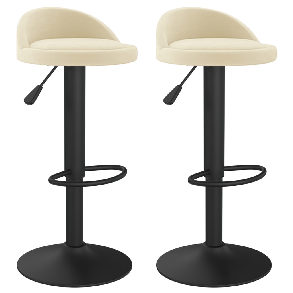 vidaXL Taburetes de cocina 2 unidades terciopelo en color Verde oscuro/Rosa/Gris claro y más | cómodas modernas ergonómicas para comedor cocina salón hogar