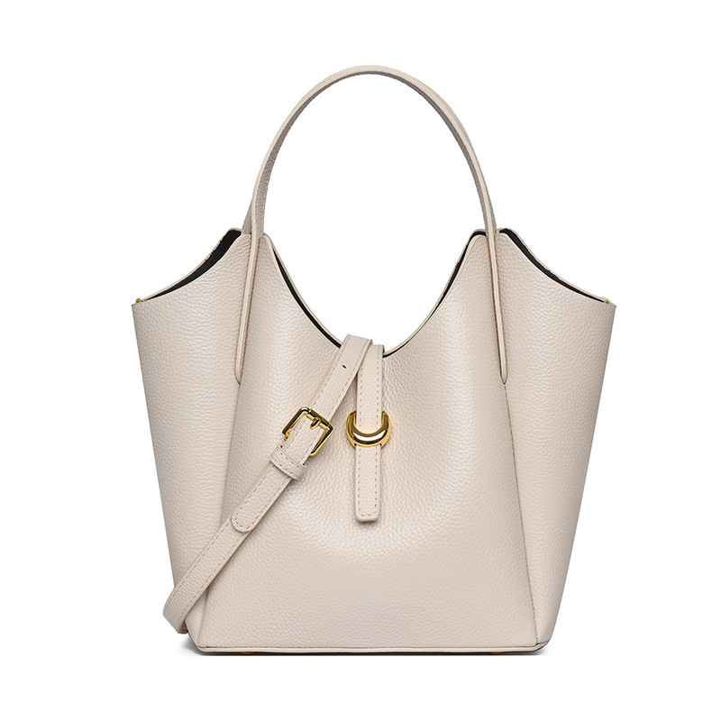Bolso bandolera de cuero genuino para mujer, bolso de mano, bolso cruzado casual para trabajo, viajes, compras