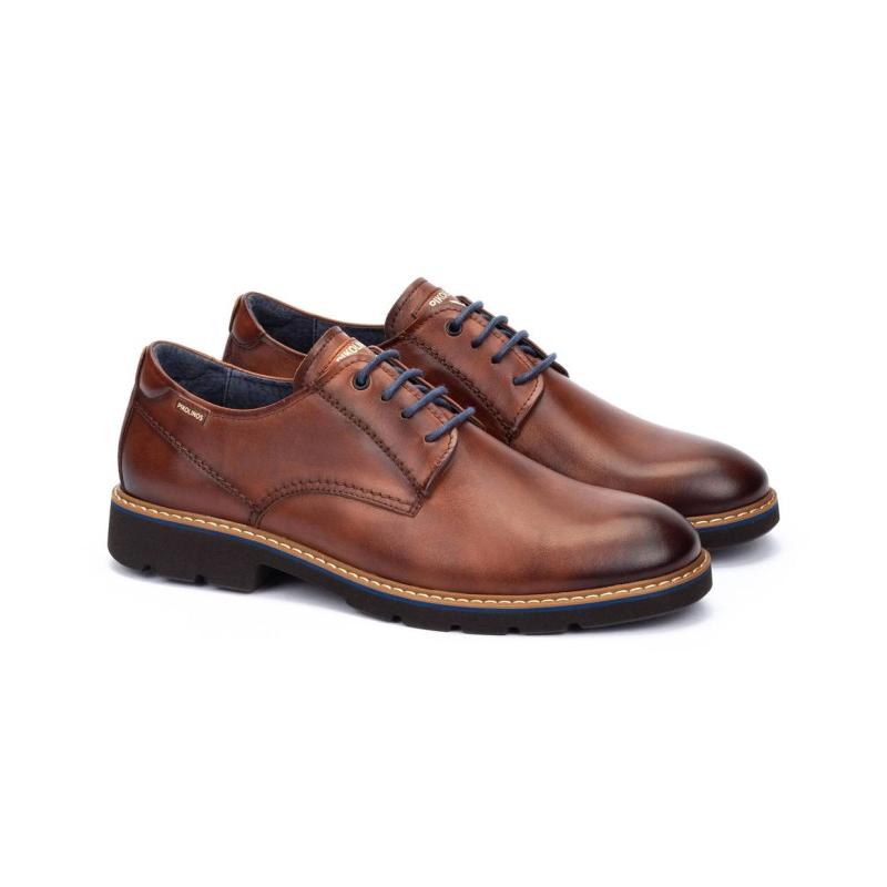 PIKOLINOS ALARCÓN M7D-4289 clásico zapato de caballero, blucher con cordones, de piel de primera calidad, ultraligero.