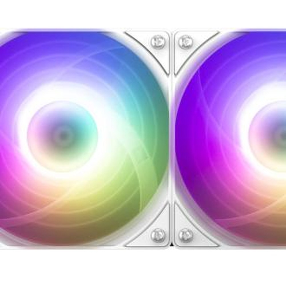 Zalman - Refrigeración líquida All-in-One ALPHA2 DS A36 blanca con doble ventilador RGB y rodamiento cerámico para procesador, compatible LGA 1151/1200/1700/1851/AM4/AM5
