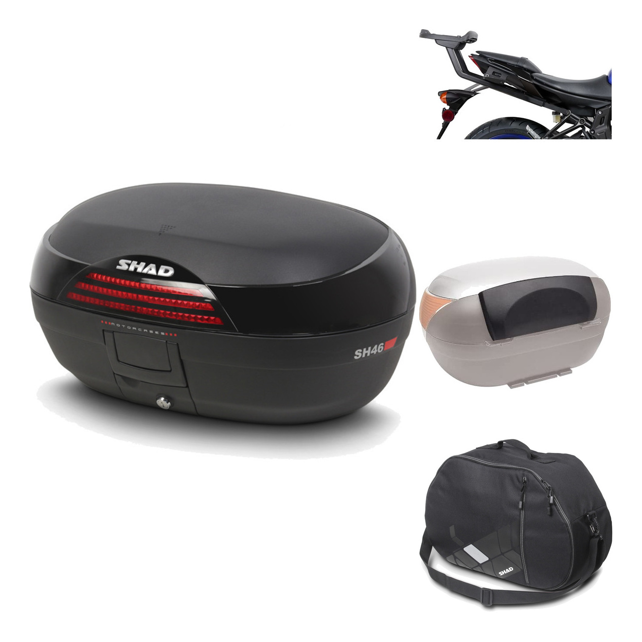 Baul Trasero + Herraje Montaje + Accesorios Sh46 Sh 46 New Model KIT-184215