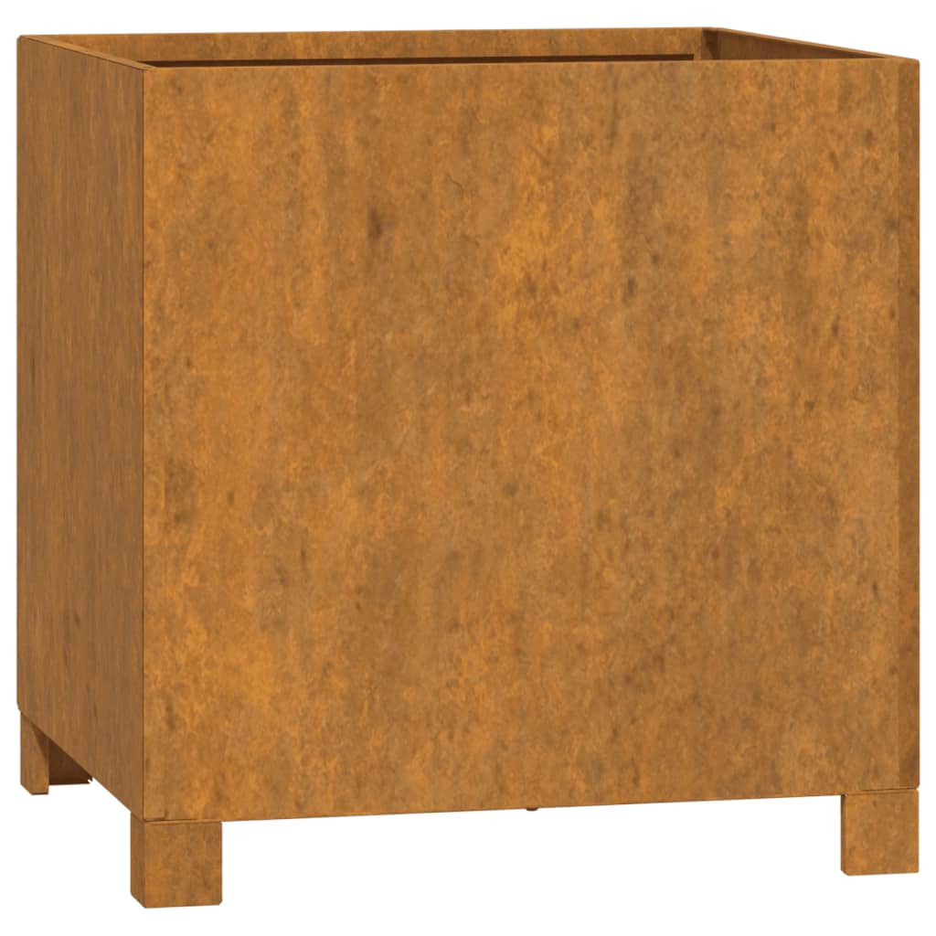 vidaXL Jardinera con patas acero corten oxidado Dimensiones 32 x 30 x 33 cm, 42 x 40 x 43 cm, 49 x 47 x 50 cm y mas