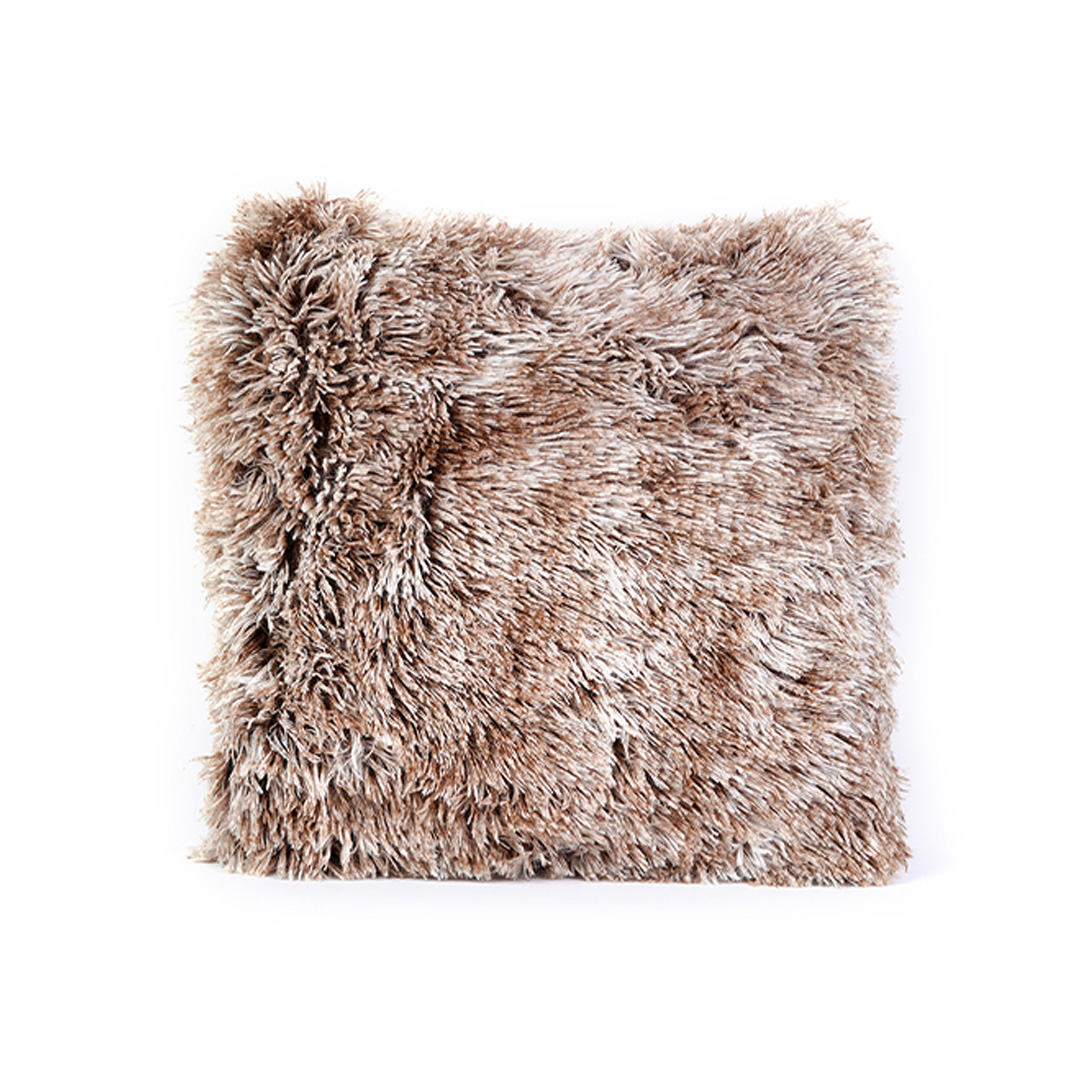 Cojin de Terciopelo cojín de piel de oveja de alta calidad 45x45 cm ideal para sofa, cama y habitacion