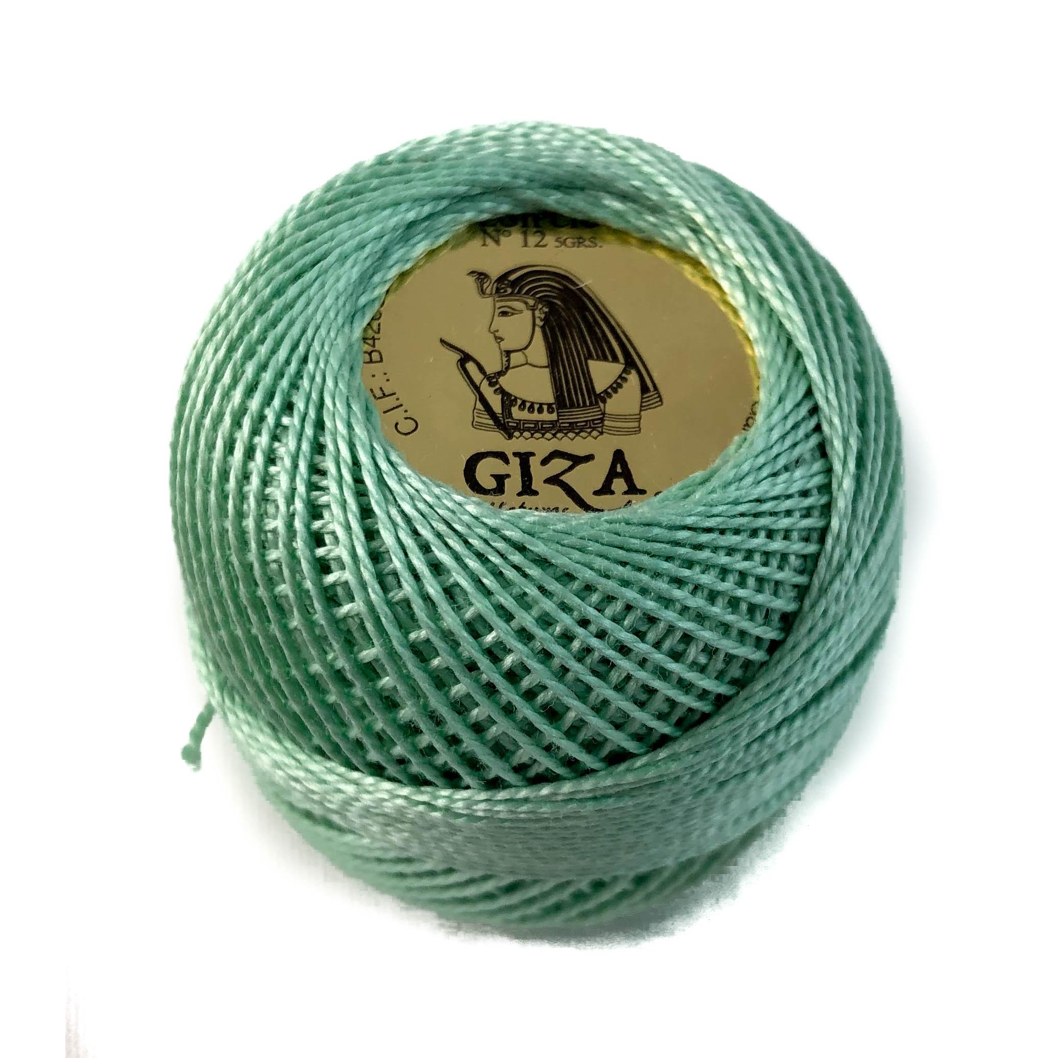 Ovillo de Algodón 100% Giza 5gr Nº12 - Blanco, Crudo y Colores Sólidos