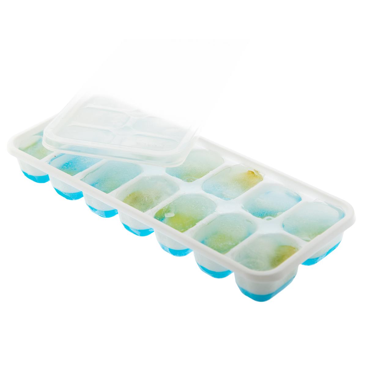 KOALA CUBITERAS Set 2 Cubitera Hielo Silicona Y Poliprop 25x10x3CM Blanco Mate Fácil de limpiar No poroso
