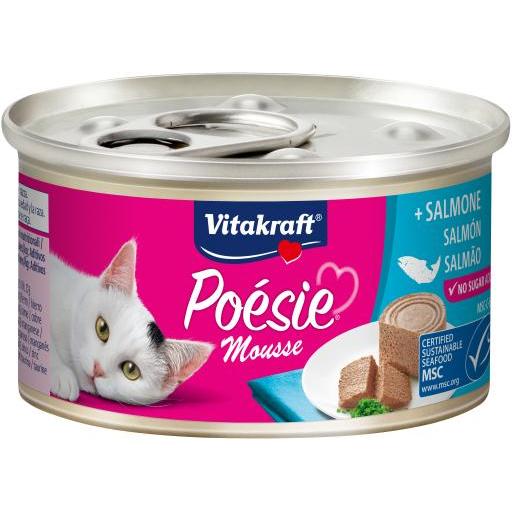 Vitakraft Poésie Mousse de salmón (Gatos , Comida , Comida húmeda) - 85 gr