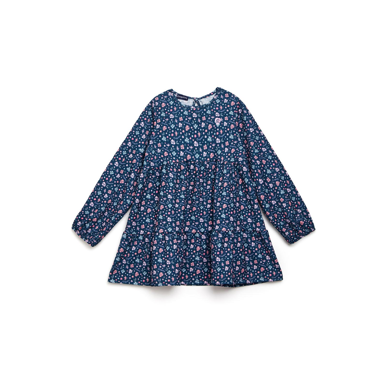 Conguitos - Vestido Algodón Estampado Flores Conguitos para Niña