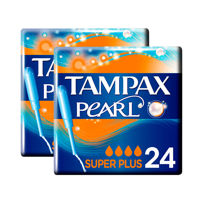 TAMPAX 48 unidades TAMPAX PEARL tampón super plus 2 paquetes