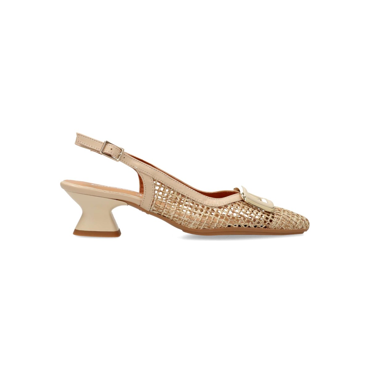 Vanessa Calzados - Zapato salón elegante modelo VANESSA de rejilla destalonado con punta fina y tacón de 4,5 cm para mujer