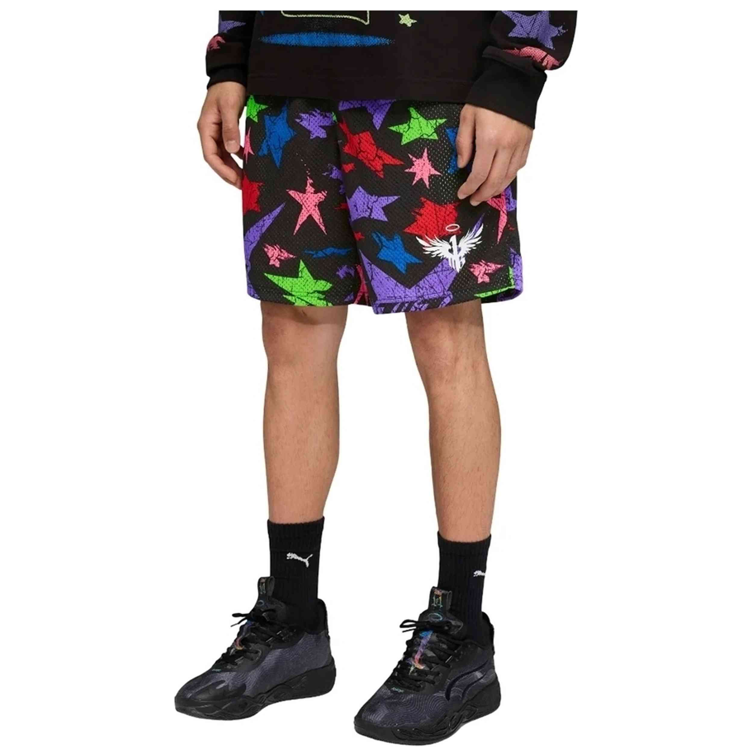 Pantalon Corto Puma modelo Short 7" Puma X LaMelo Star Vision AOP "Black-AOP" para Hombre en color Multicolor