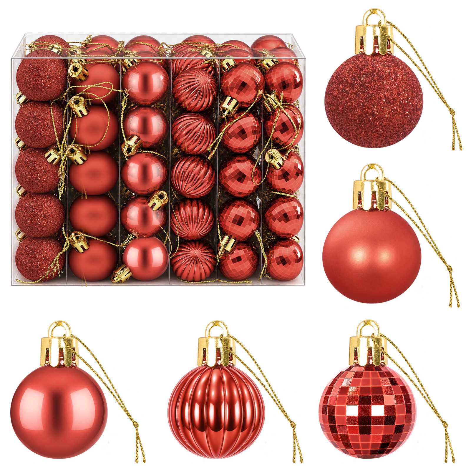 vidaXL Juego de bolas navideñas 150 uds. 3 cm Poliestireno Multicolor