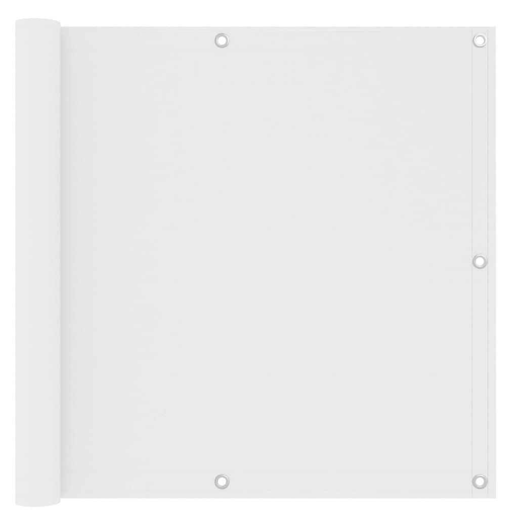 vidaXL Toldo para balcón tela oxford 90x400 cm Color Beige, Blanco, Blanco y azul