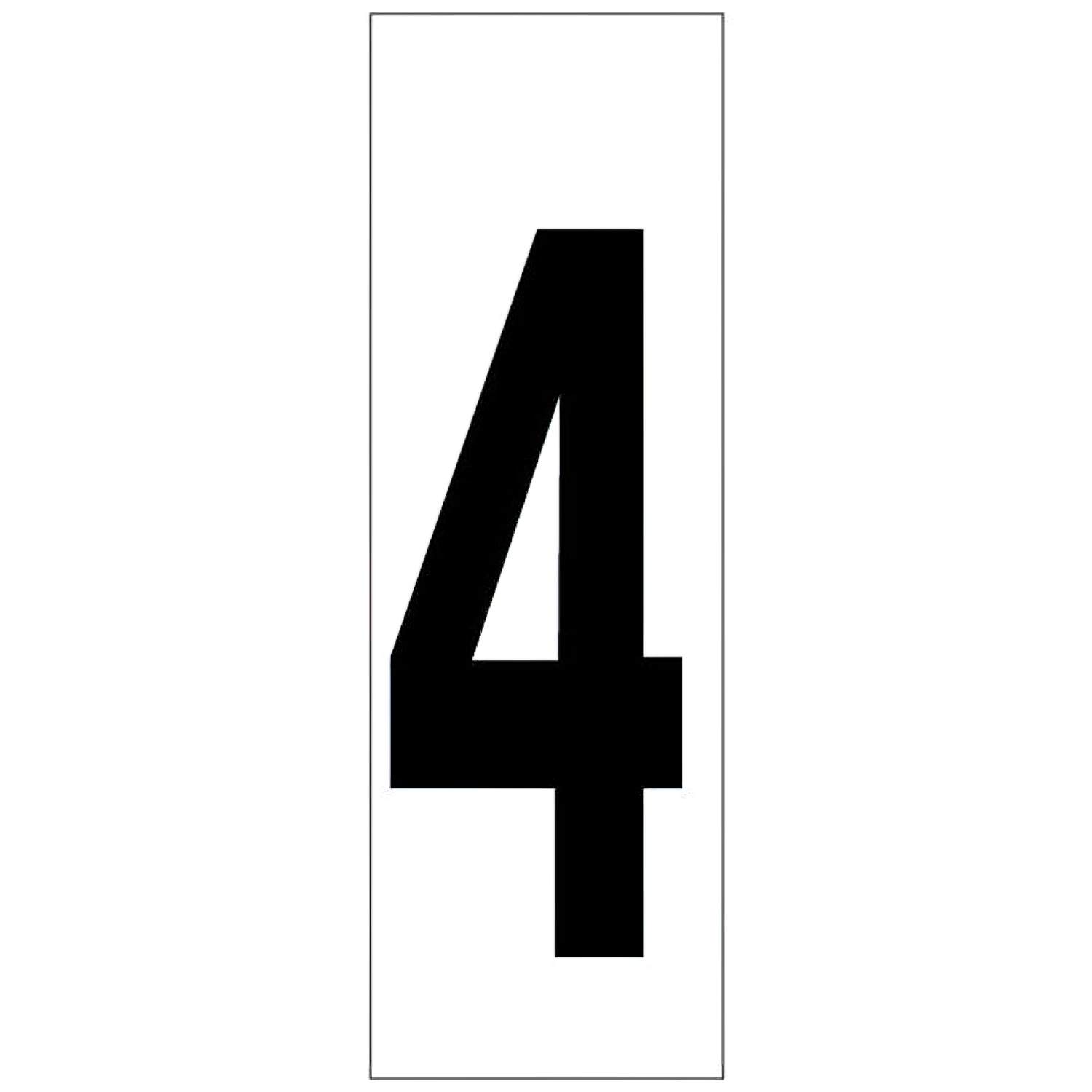 SANCO STORE - WOLFPACK LINEA PROFESIONAL Numero Adhesivo 46x140 mm.   Nº 4