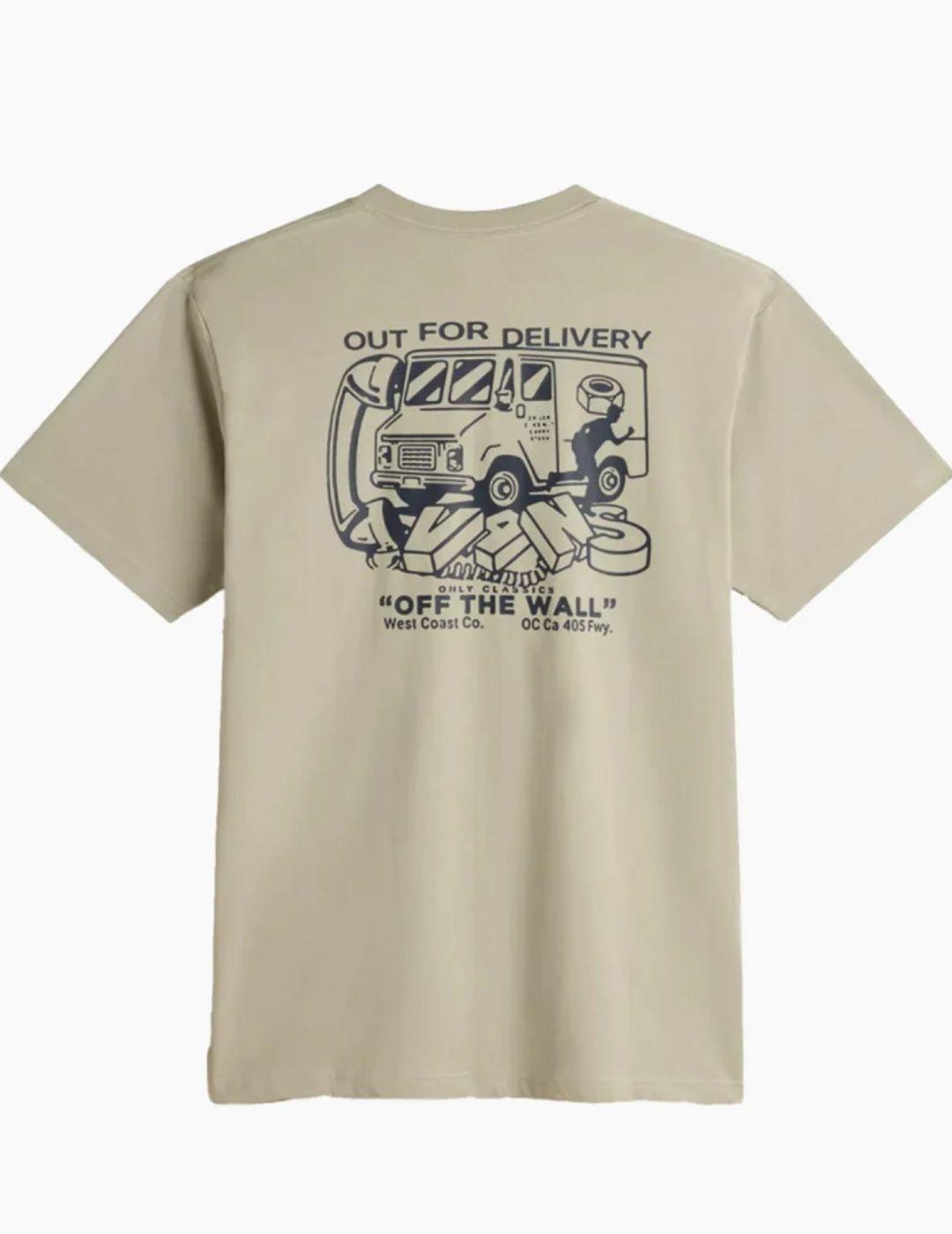 Camiseta Vans Next Stop SS Tostada hombre