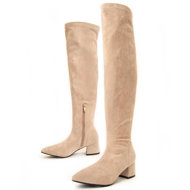 Bota Alta De Tacón Para Mujer.  Montevita  Botavitta  94635