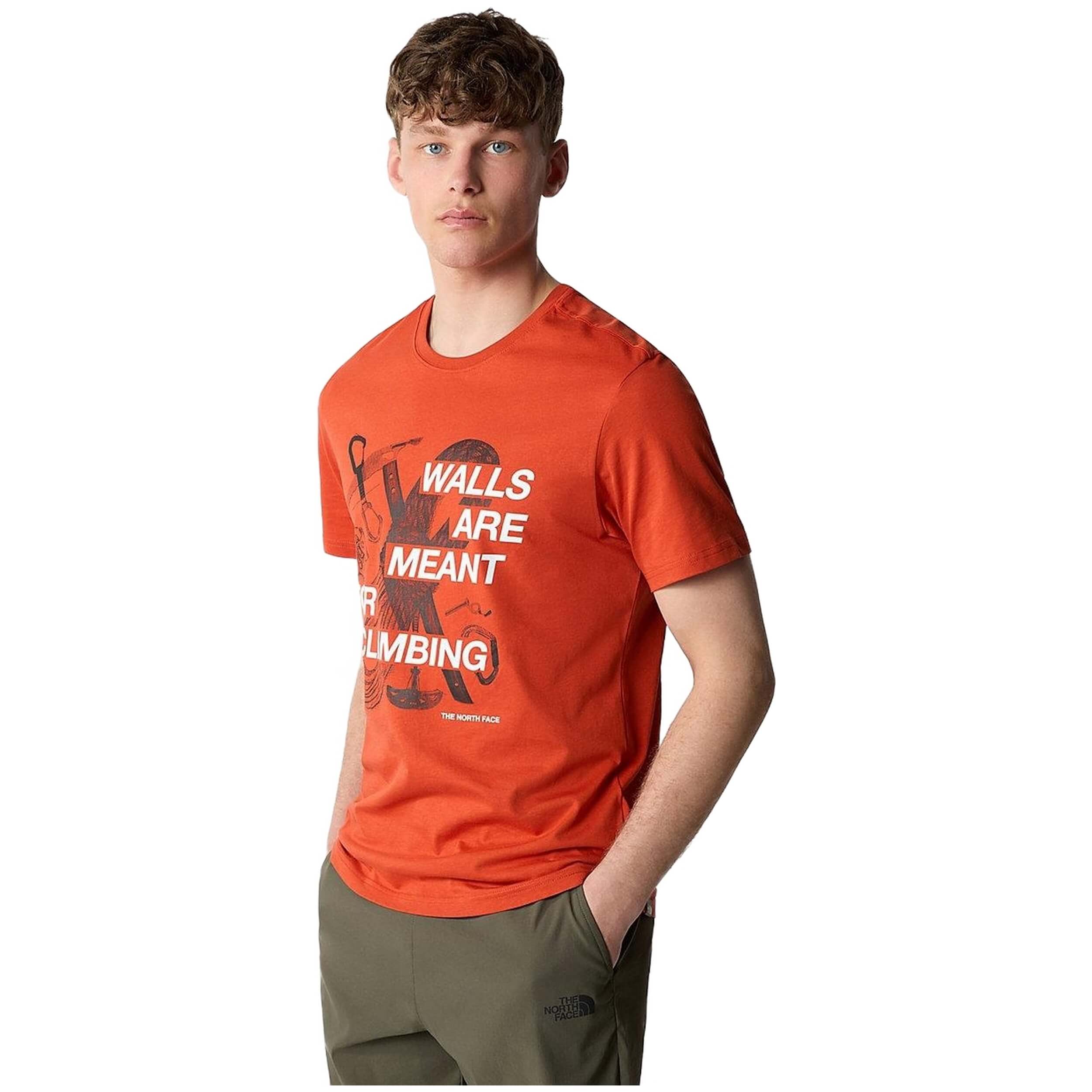 Camisetas De Manga Corta The North Face modelo NF0A827JLV41 para Hombre en color Rojo