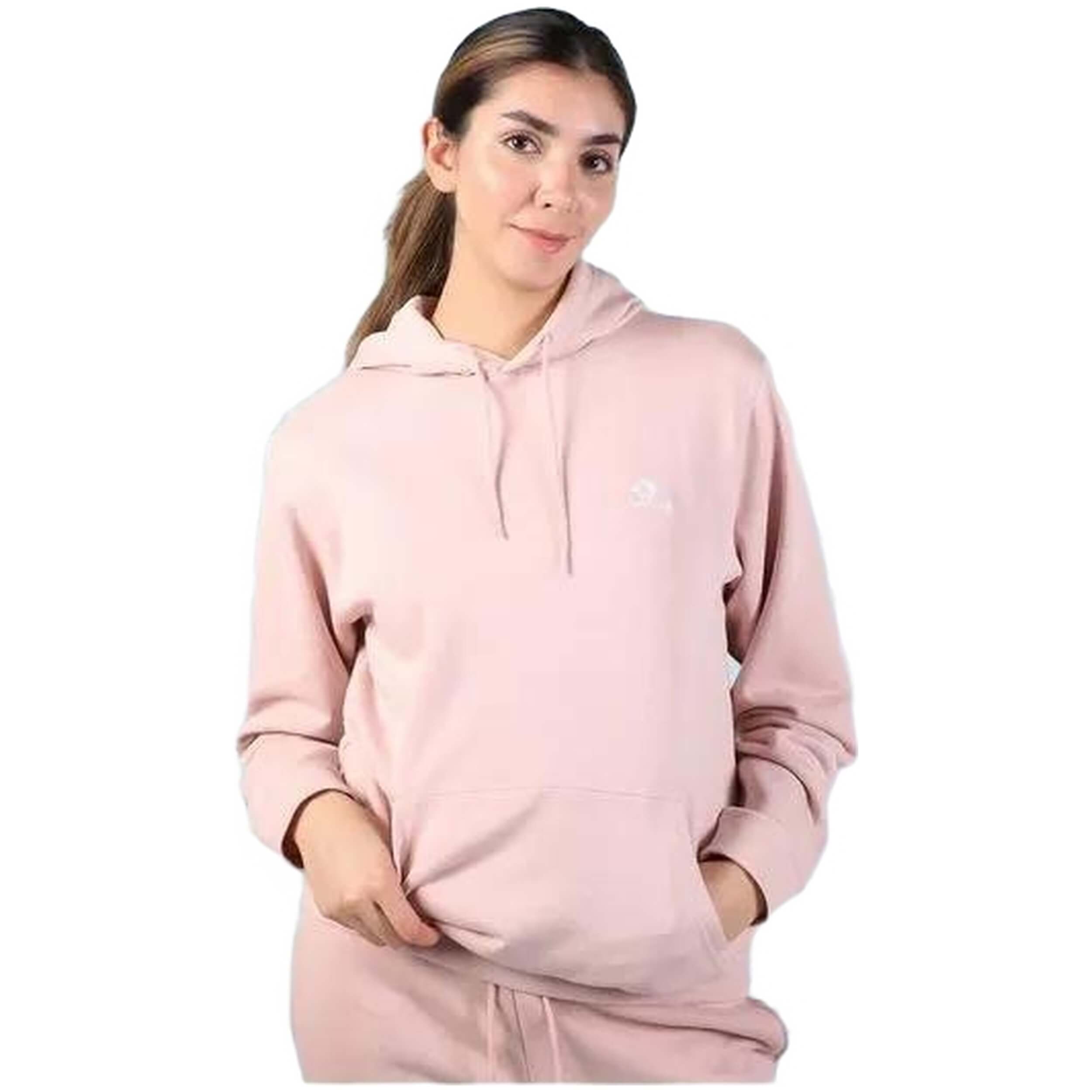 Top Converse modelo Standard Fit Left Chest Star Chev Emb Hoodie Ft en color Pink Sage