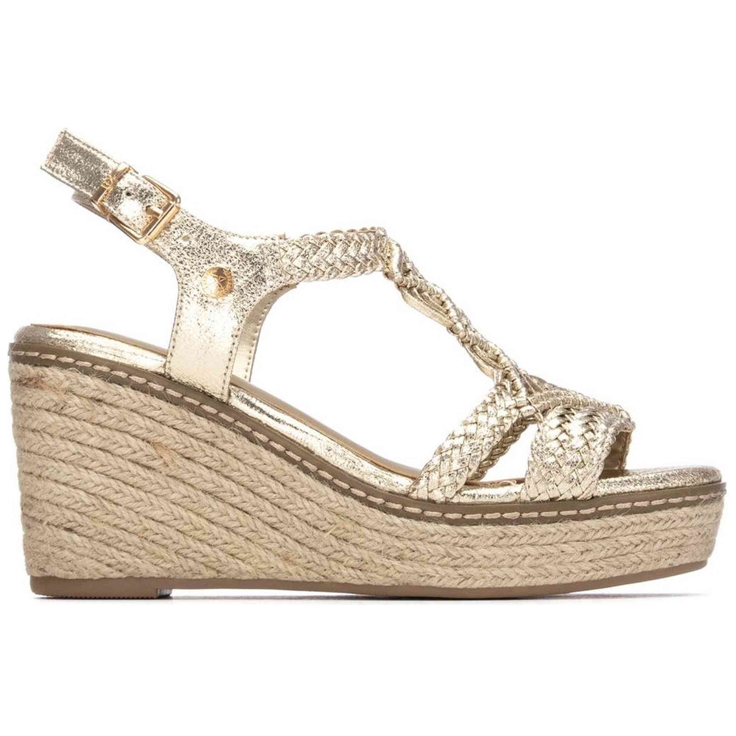 Cuñas De Esparto Xti modelo 145456ORO para Mujer en color Dorado