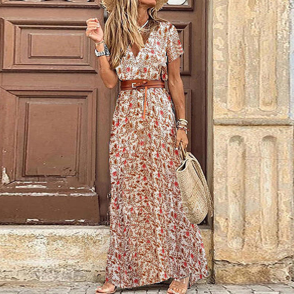 TK 2024 Vestido Largo Bohemio para Mujer