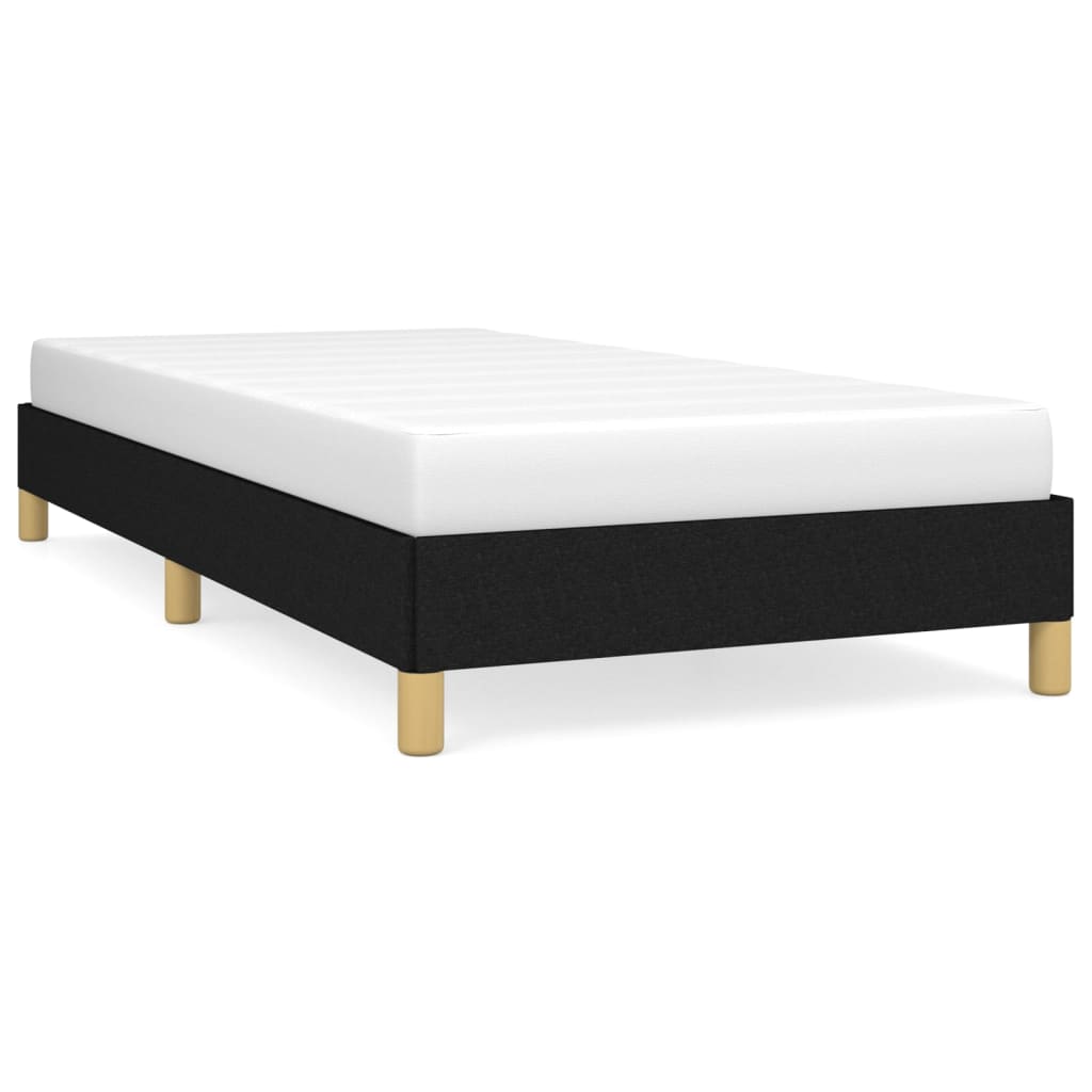 vidaXL Estructura de cama sin colchón tela negro 100x200 cm