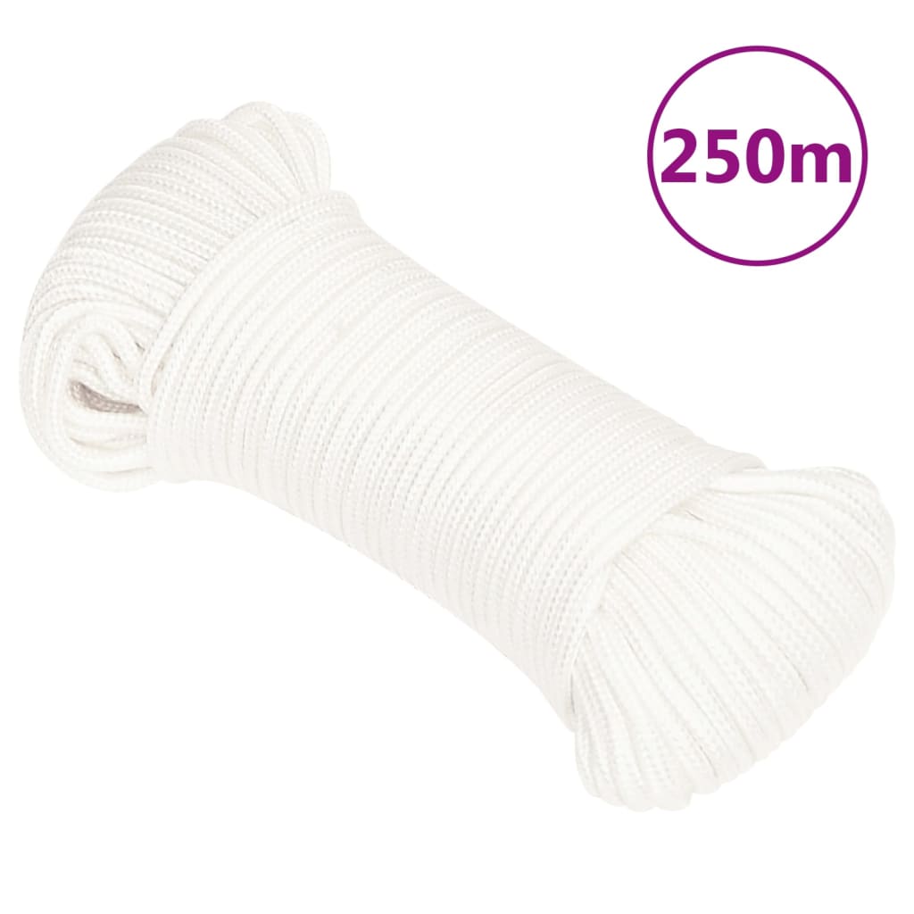 vidaXL Cuerda de barco polipropileno 3 mm 250 m cuerda Color Amarillo,  Azul,  Blanco y azul y mas