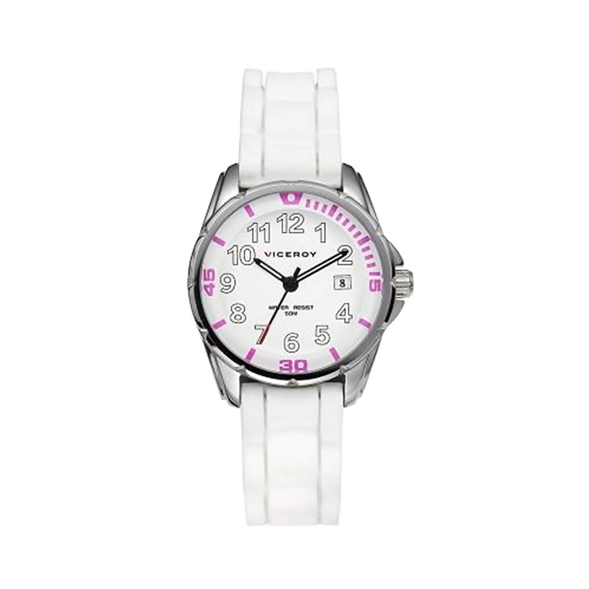 Reloj Viceroy niña 432188-05 Primera comunión detalles rosas acero inoxidable silicona