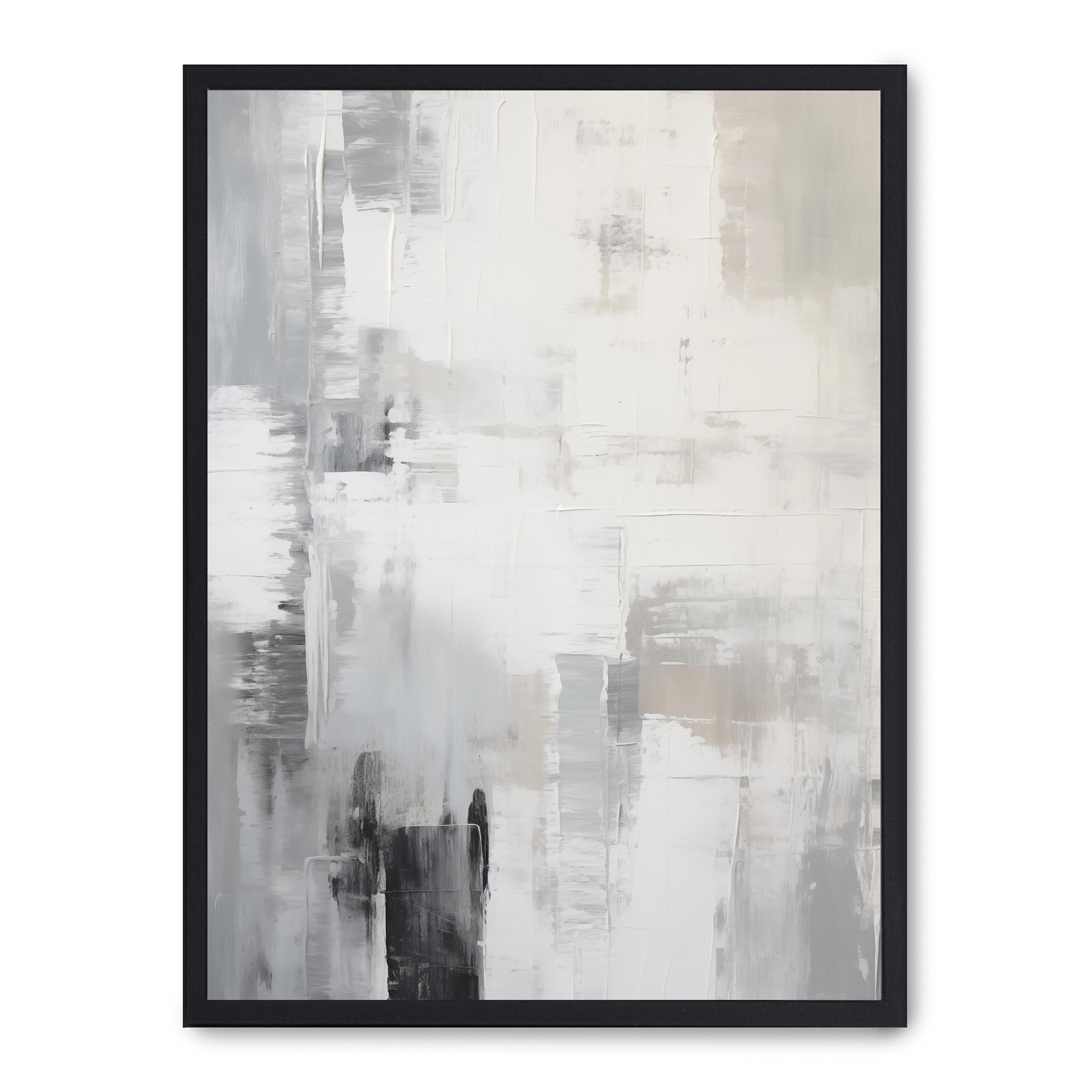Lámina con marco negro ABSTRACT PAINTINGS III 21x30 cm, Póster impreso en papel de primera calidad de 180gr, montado sobre marco de madera MDF acabado en negro., Arte - Aesthetic