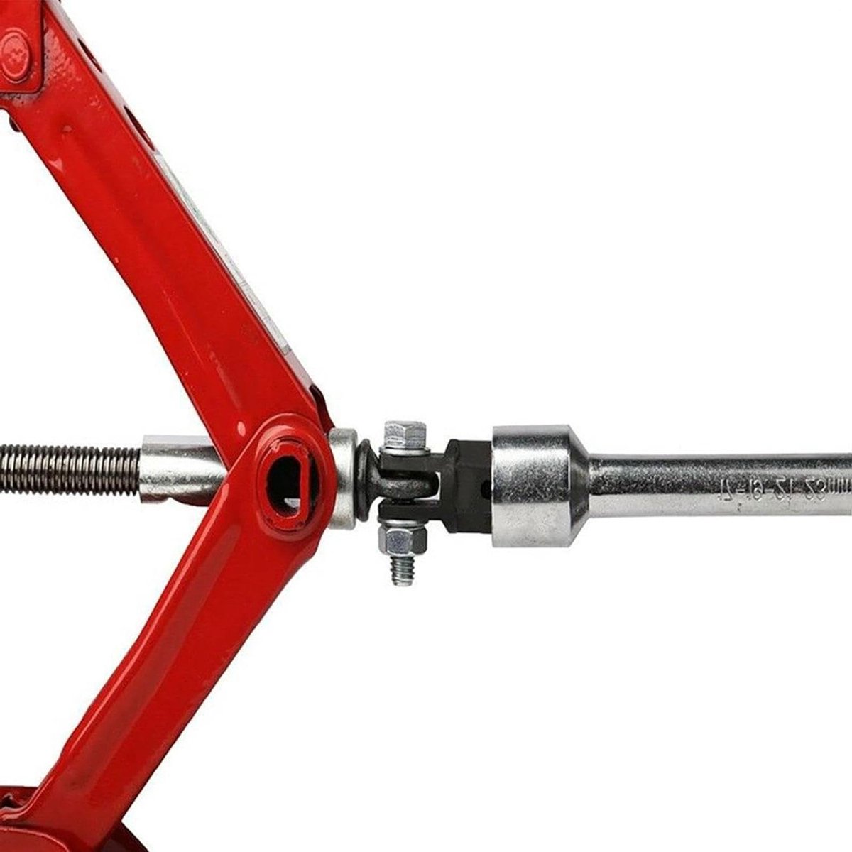 Adaptateur de cric à ciseaux - Outil de cric - Entretien automobile - Acier au chrome-vanadium - Entraînement 1/2 pouce - Couleur argent