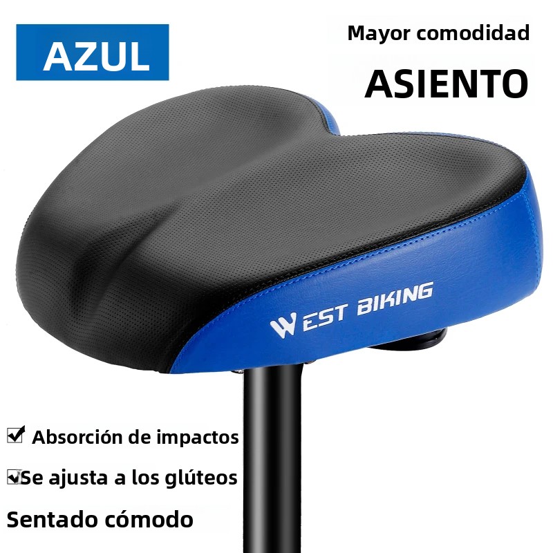 TK Sillín De Bicicleta WEST BIKING Para Ciclismo Urbanos Absorción De Choque Doble Cómodo Y Duradero Adecuado Para MTB Y Carretera
