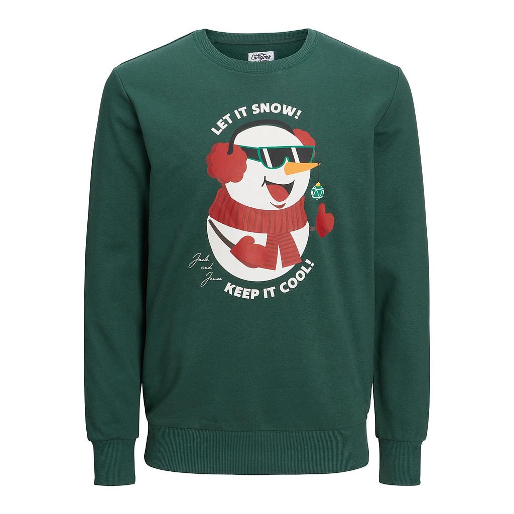 Sudadera JACK & JONES JORTOON SWEAT 12219685 VERDE Verde
