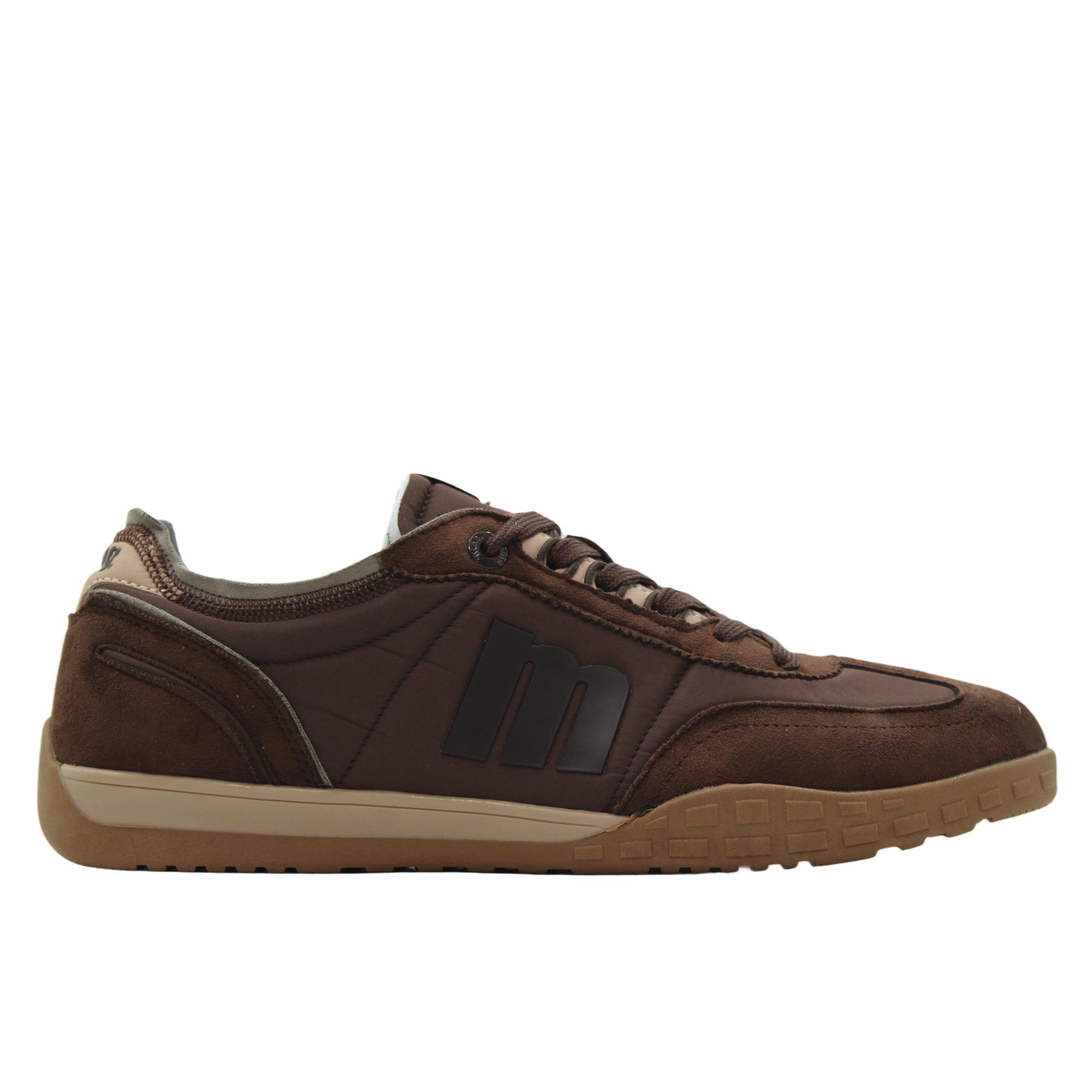 MTNG 84885 Sneakers casual de antelina y lona, retro, cordones, suela de goma, para caballero