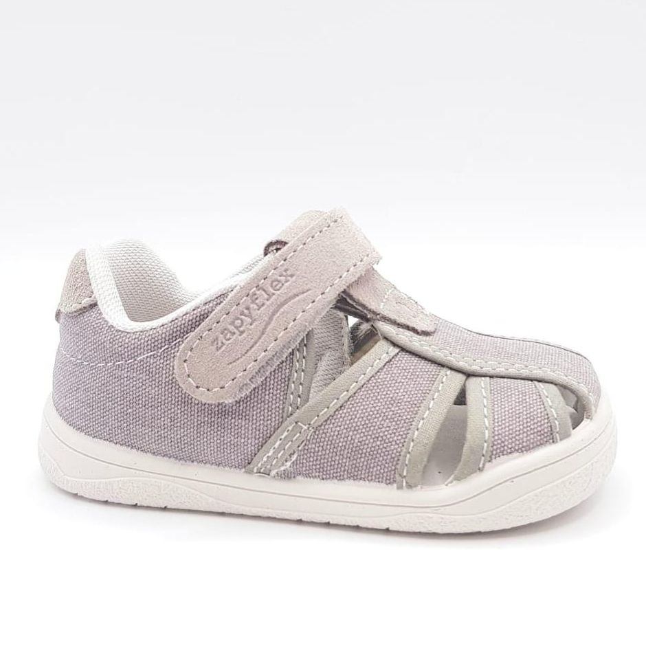 Sandalias lona Zapyflex Beige AL373072, Respetuosas, muy blanditas y flexibles