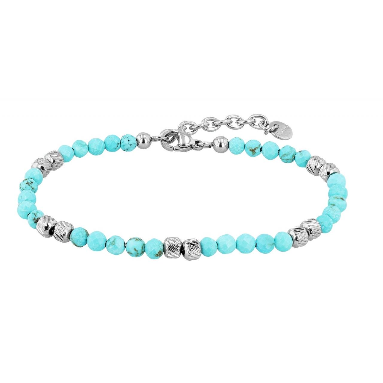 Akzent® Pulsera "Willow" em Aço Inoxidável e Pedras Naturais - 0646
