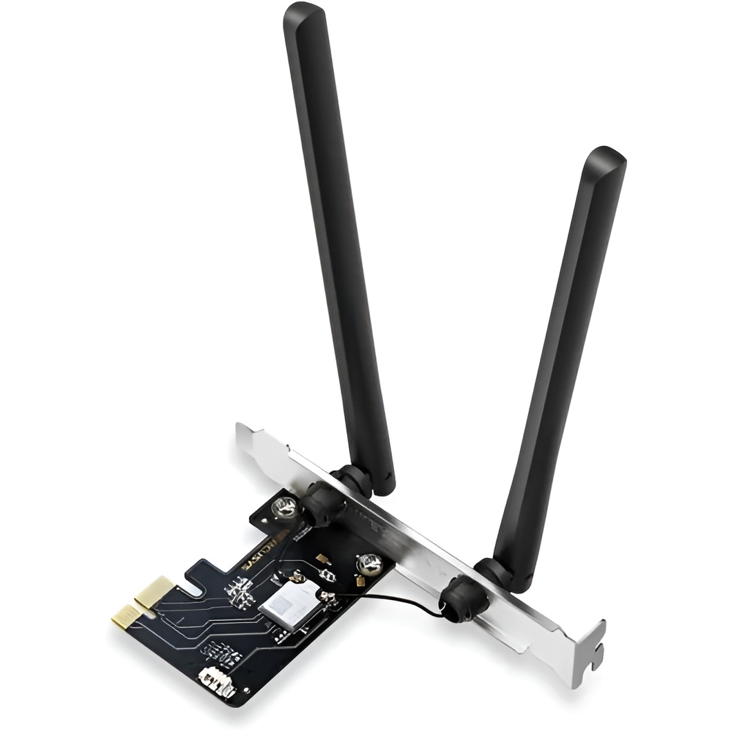 Mercusys ma86xe tarjeta de red pcie axe5400 wifi 6e bluetooth 5.2 triple banda - 2 antenas