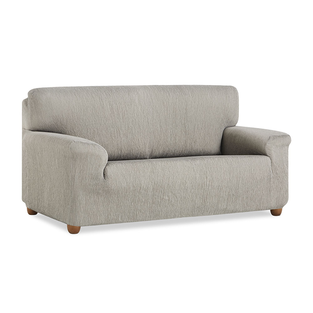 NORDIC HOME Funda de Sofá Elástica Vera Gris Claro – Ajustable