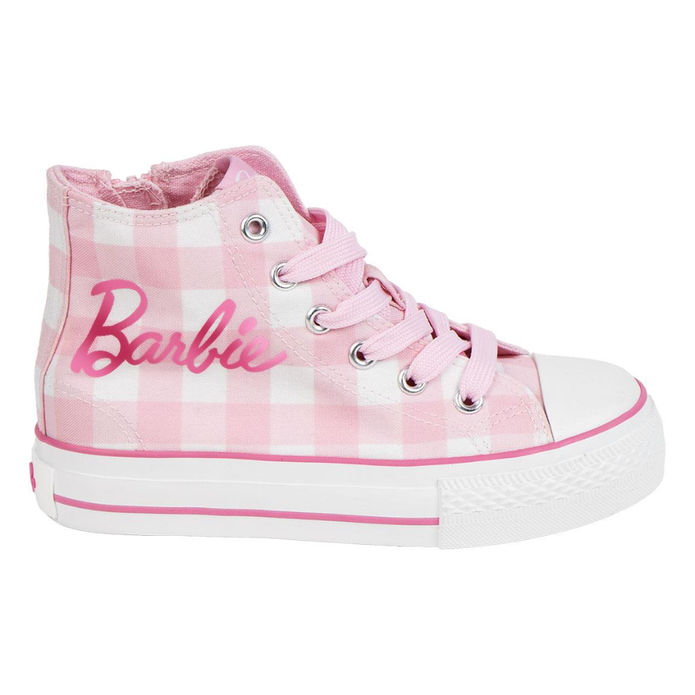 Barbie Cerdá Zapatillas Altas de Loneta con Suela TPR Rosa 80758