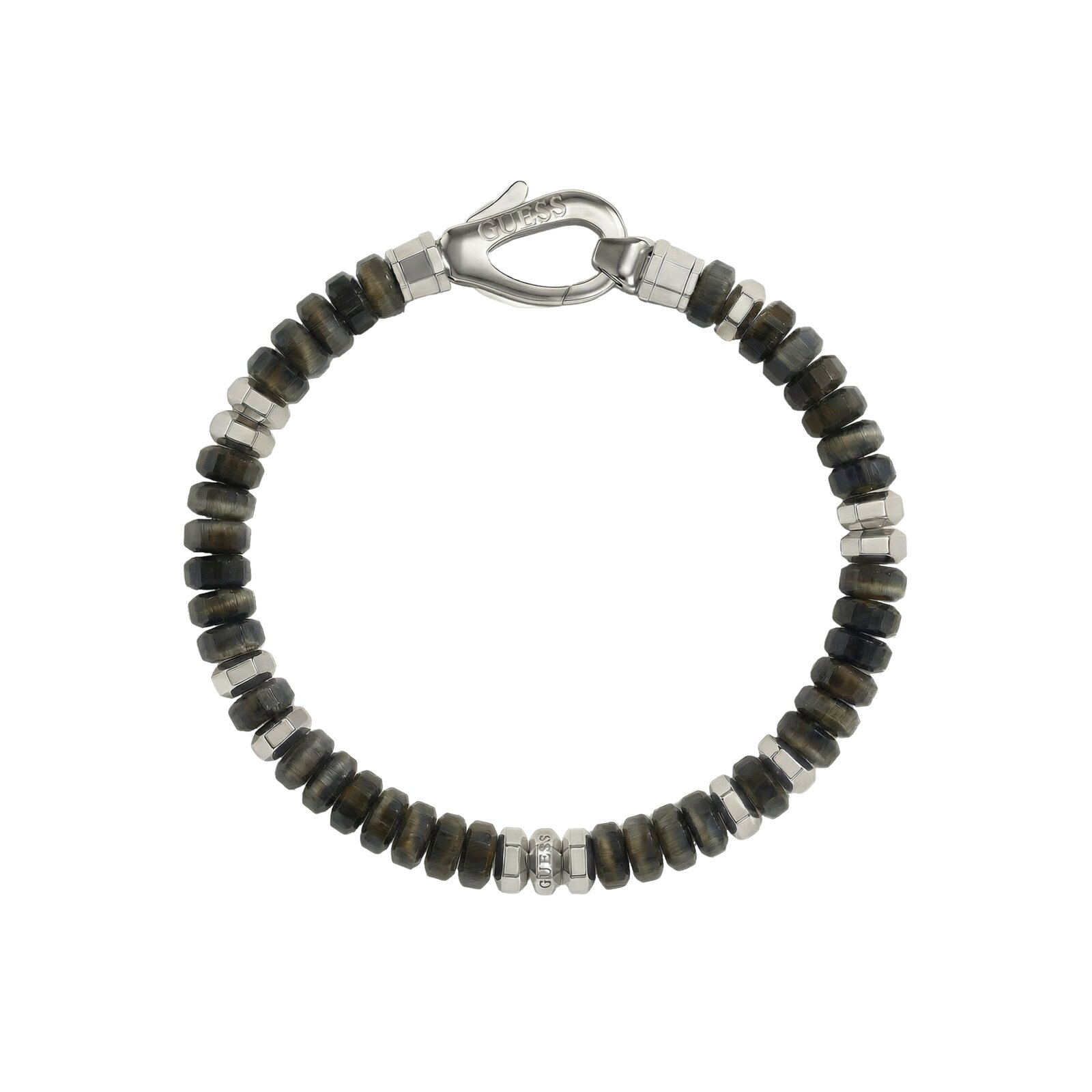 Guess Pulsera Hombre Life In Tokyo De Acero Plateado Jumb06092jwstgrs
