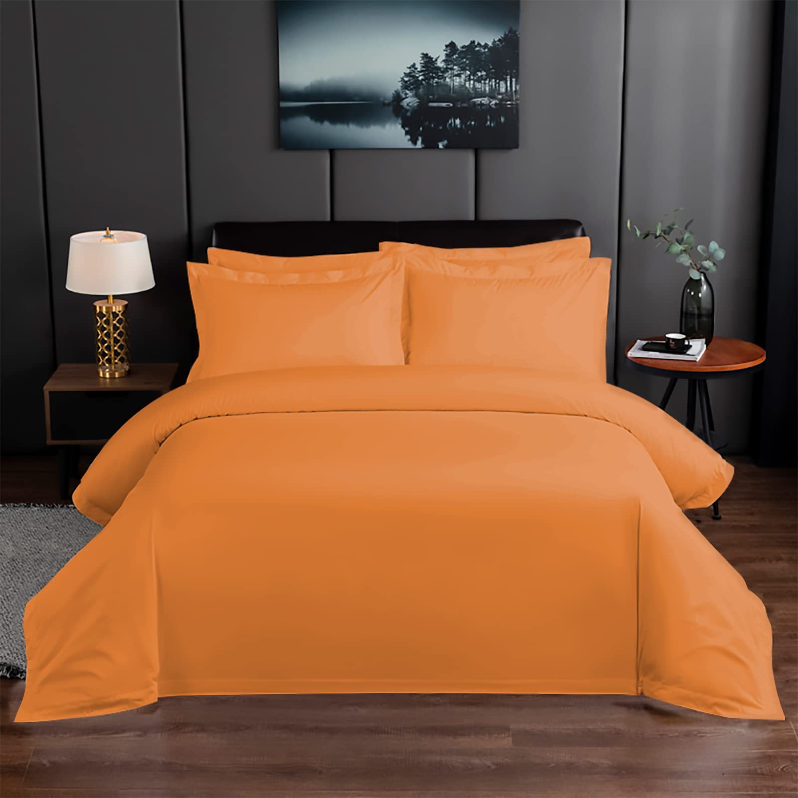 yibo Juego de Funda Nórdica 100% POLISTER Piezas para Cama 1 Funda Nórdico + Sabana Bajera + Funda DE Almohada