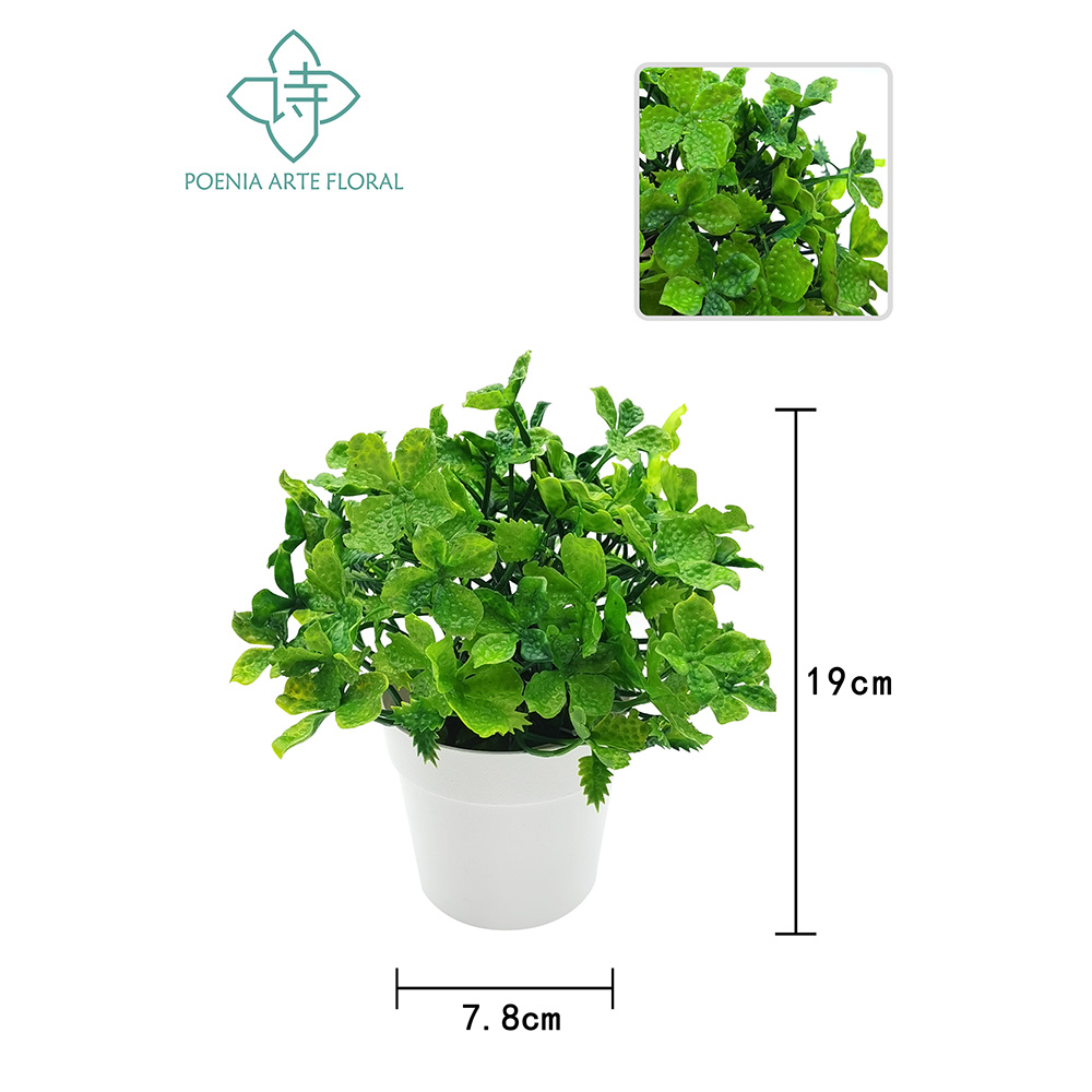 Poenia Arte Floral - Hoja de Alheli Artificial en Maceta 2PCS - REF 630480 - Realista y Natural