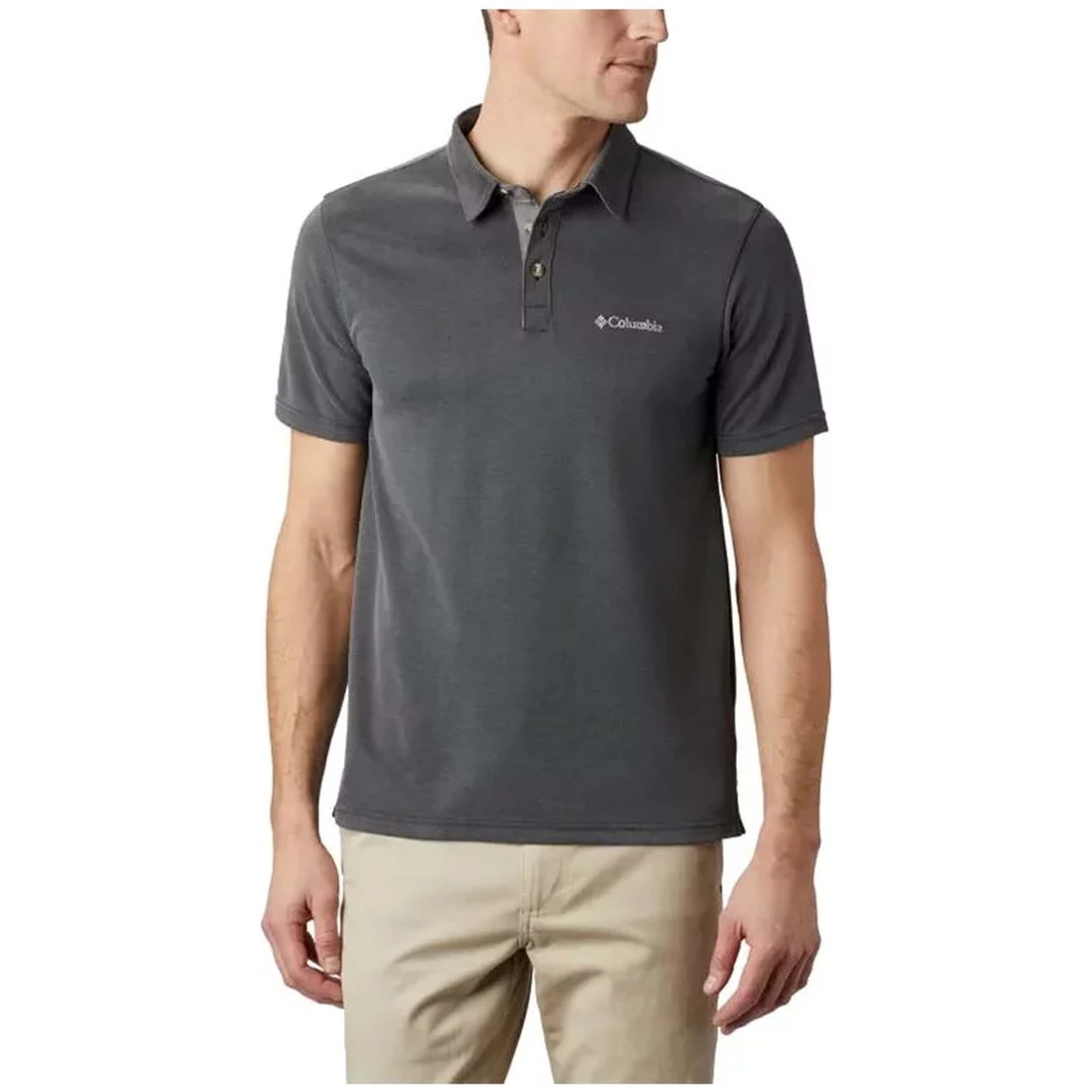 Polo De Manga Corta Columbia modelo 1772721011 para Hombre en color Gris