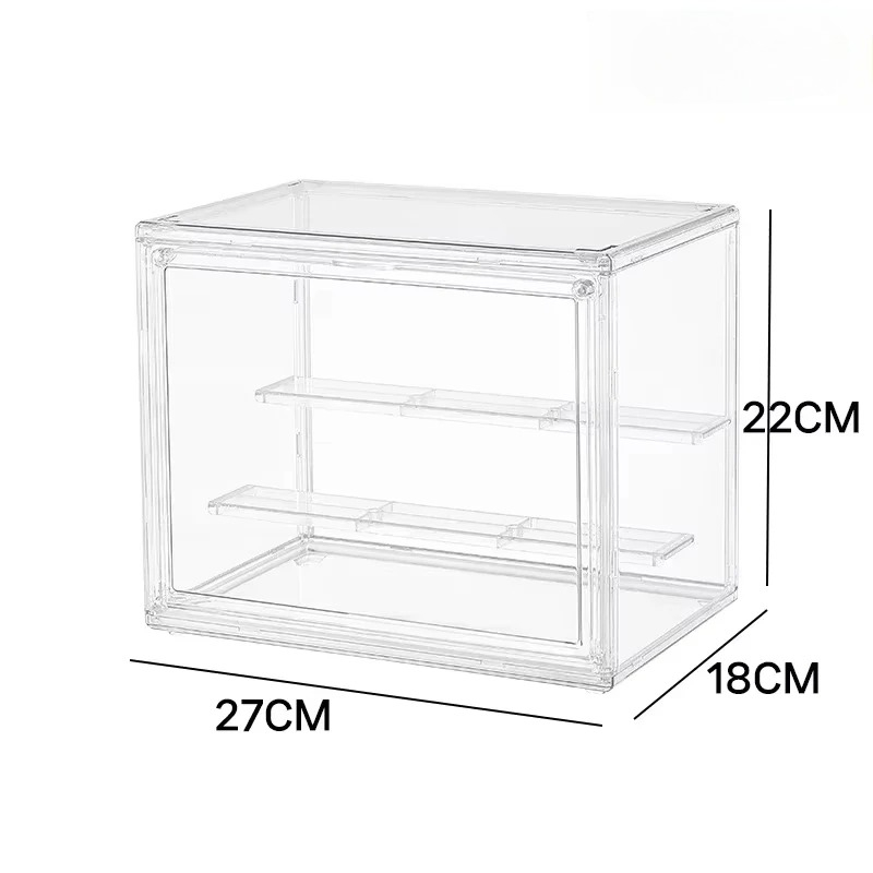 TK Caja De Exhibición De Acrílico De 3 Capas Para Figuras Y Muñecas Caja De Almacenamiento Transparente Plegable Para Coleccionables