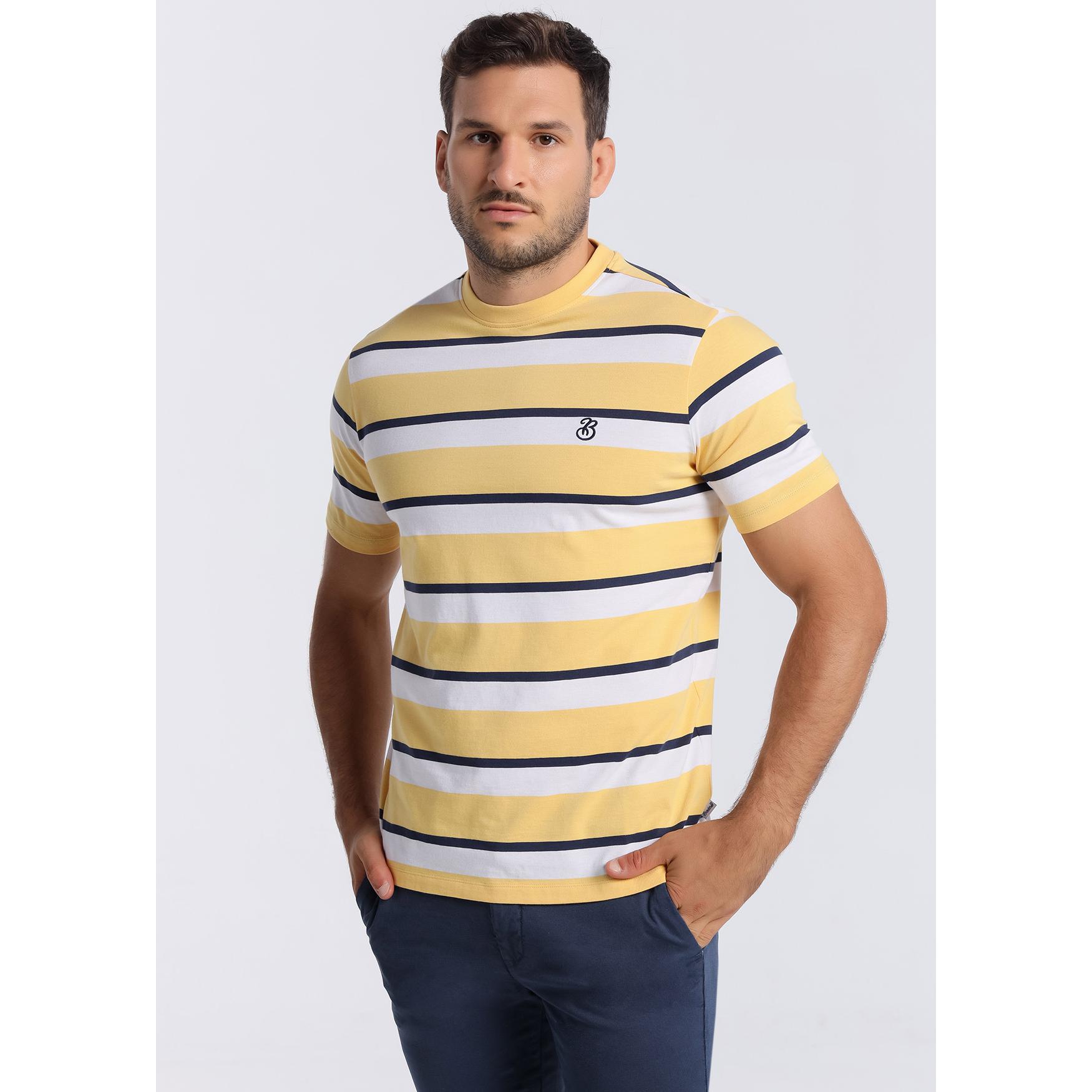 Camiseta a rayas de manga corta