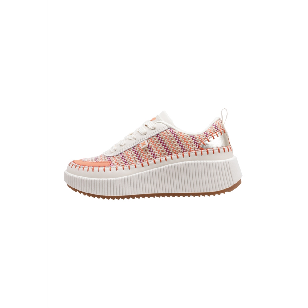 Xti 14359102 Deportivas Con Cuña Mujer Naranja