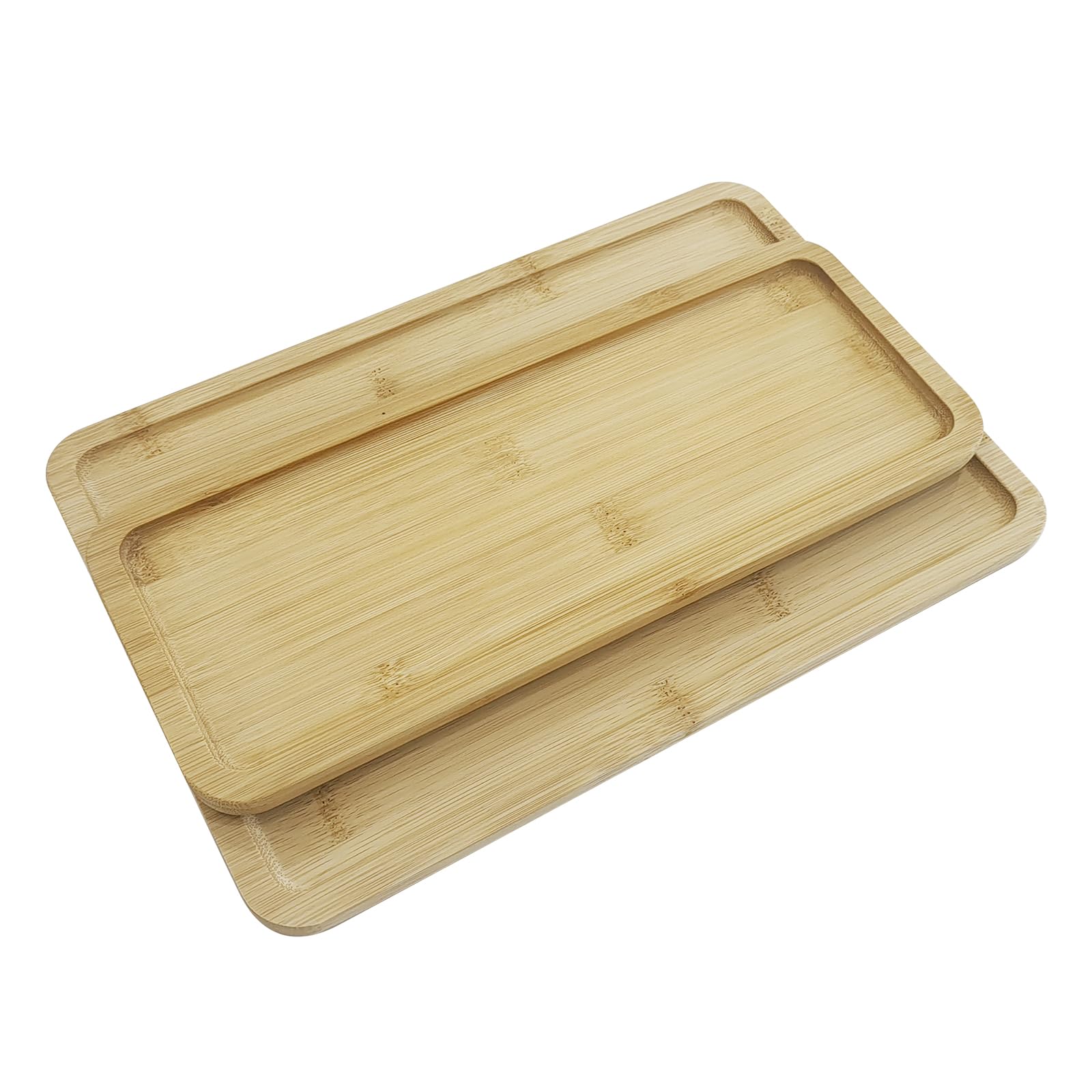 LIN HOME BandejaMadera Pack de Bandejas de Madera Decorativas