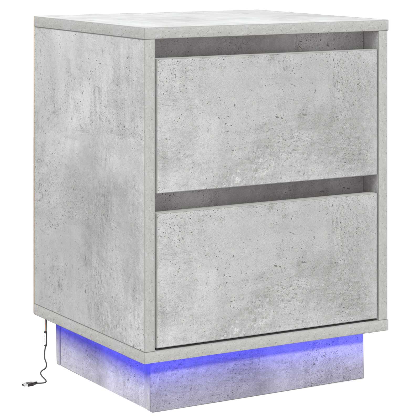 vidaXL Armario de Noche 39 x 34,5 x 50 cm Madera de ingeniería Multicolor