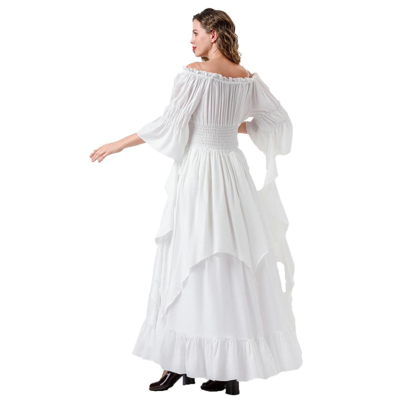 Vestido Renacentista para Mujer, Disfraz Medieval, Vestido Victoriano, Campesino Gótico, de Hada, Bruja, para Boda, Vestido Interior
