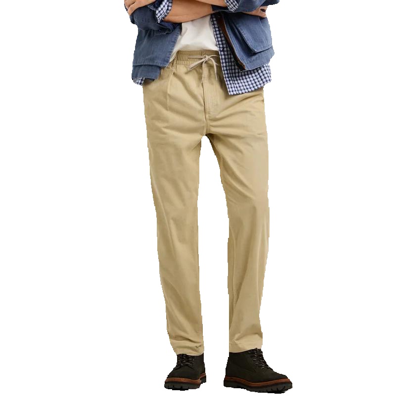 Pepe Jeans - Pantalón chino pana relax beige de algodón para hombre corte cómodo estilo casual