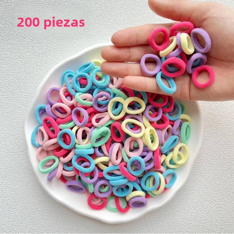 TK 100pcs Accesorios Para El Cabello De Niñas Elásticos Y Rubíes Bandas Para El Cabello De Suelta Y Clip Para Bebés Y Niñas