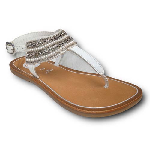 Gioseppo Sandalia 26212 Tricia BLANCO calzado niños Summer ROYALE CORDONETS